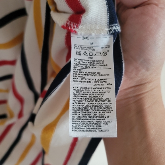 Old Navy Long Sleeve Knit Shift Dress, Multi Stripe, Size Medium - NWT - Picture 4 of 6